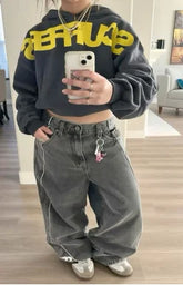 Bold Graphic Letters Hoodie